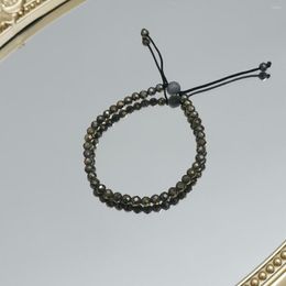 Strand Lii Ji Real Stone Pyrite Labradorite Friendship Bracelet 15-22cm