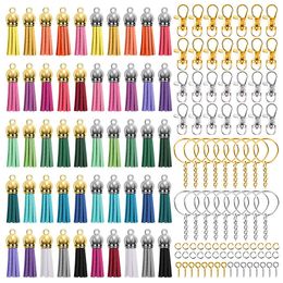 Key Rings 350 Pcs/Set Key Chain Rings Pendants Keychain Tassel Keychain Hardware for DIY Crafts Jewellery Earrings Keychain Making Supplies 230614