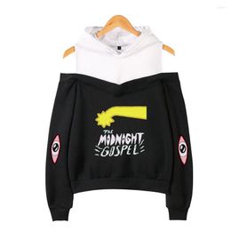 Men's Hoodies The Midnight Gospel Off Shoulder Sweatshirt Long Sleeve Women's Unisex Pullover American Cartoon Fashion Clothes