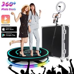 Other Event Party Supplies Party Camera 360 Po Booth Machine Slow Motion Automatic Machine for EventPartyWedding Spin Po Booth Optional Round Rug 230615