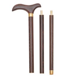 Other Health Beauty Items 1Pc Mountain Climbing Cane Outdoor Trekking Pole Rosewood Walking Stick Assemble Splicing Crutch 87cm 230614