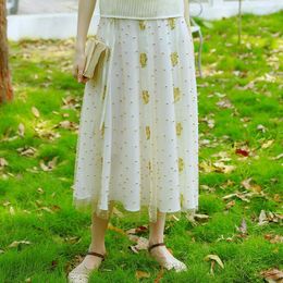 Skirts LYNETTE'S CHINOISERIE Handmade Beading Spilliness Vintage Ribbons Patchwork Brief Skirt