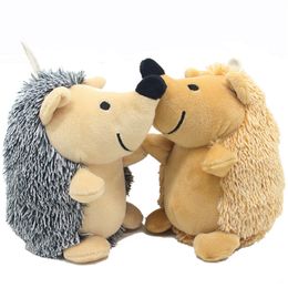 Dog Toys Lovely Pet Puppy Chew Plush Bite Toy Cartoon Animals Squirrel Cotton Rope OX Shape Hedgehog Shaped Squeak Pet Toys