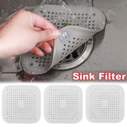 New Hair Sink Filter Silicone Anti-blocking Kitchen Sink Drain Filter Floor Drain Shower Drain Covers Household Bathroom Accessories