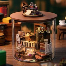 Architecture/DIY House Cutebee DIY Dollhouse Kit 3D Magic Miniature Doll House Furniture Model Lighting Roombox Toys For Kid Birthday Handmade Gift 230614