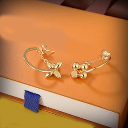 Designer Earrings Stud For Women Gold Earring Fashion Ear Studs Hoop Earring Woman Designers Earrings charm jewerly with box
