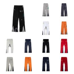 Pantaloni da uomo jeans jeans sudore dipartoni pantaloni macchie macchie di stampa coppia sciolta versatile casual dritto