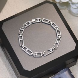 designer BIG Bracelet Anklet for woman highest counter quality fashion Inlaid with natural crystal gift for girlfriend with box 009