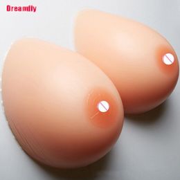 Breast Form 2PC Realistic Shemale Fake Boobs False Forms Crossdresser Silicone Adhesive Tits For Drag Queen 230614