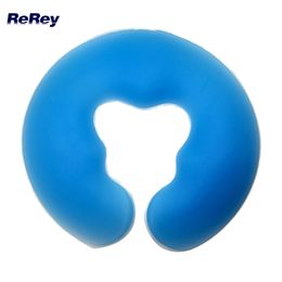 Massaging Neck Pillowws U Shape Big Size Silicon Spa Pad for Body Massage Health Care Beauty Bed Comfortable Large Silica Gel Pillow with Face Rest Hole 230614