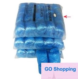 Wholesale Thicken Elastic Disposable T shape buckle Plastic Protective Shoe Covers Carpet Cleaning Overshoe Waterproof shoe Quality