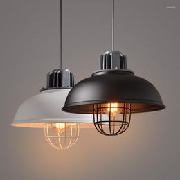 Pendant Lamps Retro E27 Iron Black Industrial Lights For Restaurant Hanging Lamp Bedroom Kitchen Living Room Indoor Lighting