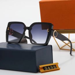 Designer Sunglasses for Men Women Luxury sun glasses big Square Frame Letter Brand Retro Polarised Fashion Goggle Highly Quality 6 Colour Optional With Box