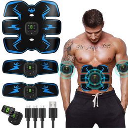 Core Abdominal Trainers Muscle Stimulator EMS ABS Trainer Electrostimulation Muscles Toner Home Gym Fitness Equipment USB Recharge Dropship 230614