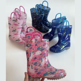 Botas meninos meninas botas de chuva alça infantil 230614