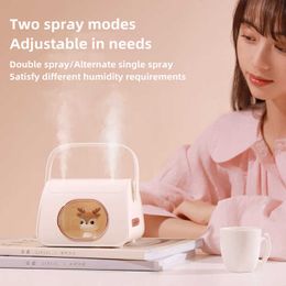 Humidifiers Creative Handbag Portable Air Humidifier USB Rechargeable 1200mAh Powered Wireless Aroma Perfume Diffuser for Girl Gifts