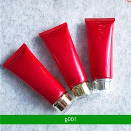 300pcs 100g 100ml High Class Empty Red Eye Cream Storage Tube, Cosmetic Soft Hose Containers,Squeeze Skin Care Tubehigh qty Arows