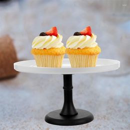 Bakeware Tools 1pc Cake Tray Ceramic Round Display Stand Decorative Cupcake Dessert Plate For