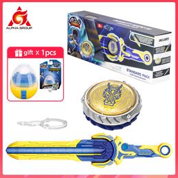 Spinning Top Infinity Nado 6 Standard Pack-Fury Wave Dragon Glowing Metal Spinning Top Gyro with Monster Icon Sword Launcher Anime Kid Toy 230614