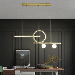 Chandeliers Black/white/Gold Modern Led For Diningroom Living Room Kitchen Hanging Lights Luminaire Suspendu