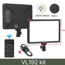 Flash Heads VIJIM VL108 LED Video Camera Light Dimmable Colour Temperature 3200K-5500K Panel Lights Vlog Fill Pography GT