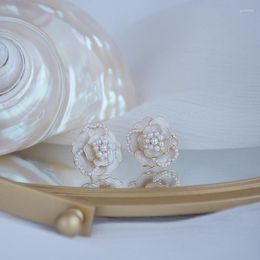 Choker 2023 Floral Design Women Bracelet Natural Freshwater Pearl Vintage Wedding Jewellery Set Party Geometric Flower Necklace