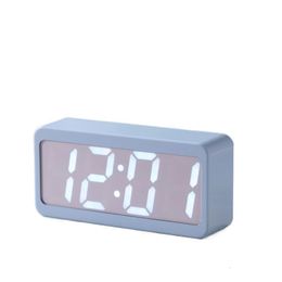 Desk Table Clocks LED Plastic Colourful Eletrion Digital LED Temperature With Voice Mode Alarm Clock 230615