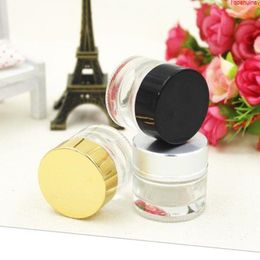 glass jar,10ml cosmetic container with aluminum lids,10g cream jar bottle,sample jarshipping Spwpx