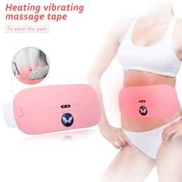 Slimming Belt Waist Massage Belt Electric Vibration Heat Menstrual Pain Relieve Massage Machine Warm Belt Abdominal Pain Relieve Tools 230614