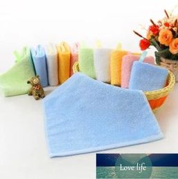 Quality Square Wipe Faces Towel Solid Colour Children Towel Bamboo Fibre Wiping Hands Towels With Hook Absorbent Face Wash Rag 25*25cm