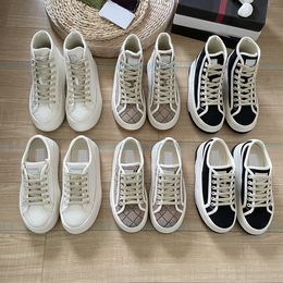 Designer Women Casual Shoes Italy low 1977 high top Letter High-quality fashion Sneaker Beige Ebony Canvas Tennis Shoe Luxury Fabric Trims thick-soled Shoes