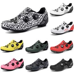 2023 Multicolored low cycling lock shoes men Black Red White Grey Green Yellow Pink mens trainers sports sneakers outdoor