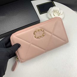 Ap0955B Classic Luxury Fashion Brand Wallet Top Designer Leather Wallet Women Diamond Plaid Clamshell Grab Purse Credit Card Bag