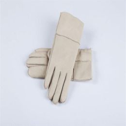 Classic quality bright leather ladies leather gloves Women039s wool gloves 100 guaranteed quality6821805273r