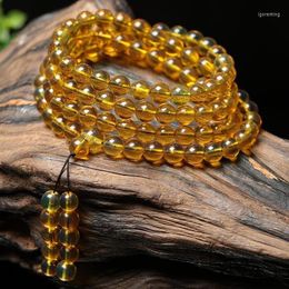 Strand Purified Mexican Amber Bracelet 7a Blue 108 Buddha Beads For Men And Women Natural Beeswax Bangle