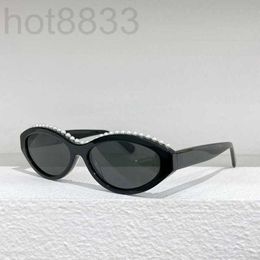 Sunglasses Designer Pearl Cat Eye Sunglasses Oval Sunglasses for Women H374