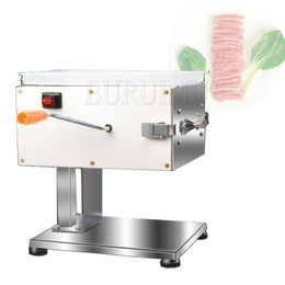 Electric Meat Cutting Machine Commercial Home Meat Cutter Machine Stainless Steel Meat Slicer for Cutting Sausages