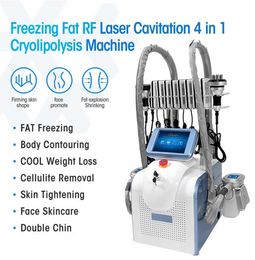 Slimming Machine Fat Freezing Machine Waist Shaping Cavitation Rf Reduction Lipo Laser 2 Heads Can Work At The Time Ce