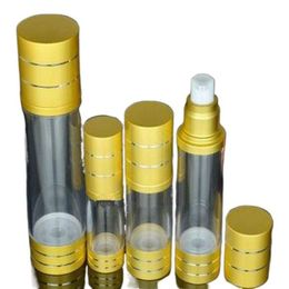Wholesale 15/30/50/80/100ML AS airless bottle empty vacuum pump cosmetic liquid refillable bottles for lotion/emulsion Empty bottle