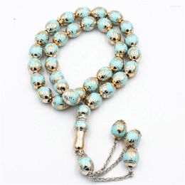 Strand Fashionable 12mm Muslim Rosary Islamic Prayer Beads Tassel Pendant 33 Muhammad Men's Women's Bracelet Jewellery