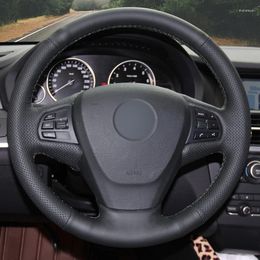 Steering Wheel Covers Customise DIY Micro Fibre Leather Car Cover For F15 X5 2014 F25 X3 2011 2012 2013 2023-2023 Interior