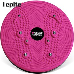 Twist Boards Yoga Sport Fitness Balance Board Wobble Waist Twisting Body Exercise Rotating Sports Magnetic Massage Plate 230614