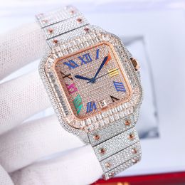 Automatic Diamond Mechanical Movement Watch Watches Waterproof Mens Bracelet Sahire Business Wristbrand Stainless Steel 40Mm Ladies Wristwat