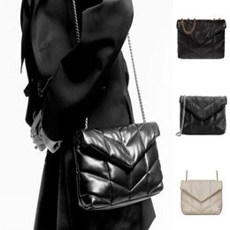 Mini Designer Tote Crossbody Handbag Yesbag Made of Soft Italian Sheepskin Striped Quilted Front Flap Pocket Shoulder Bags Underarm Bag A412