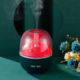 Humidifiers 230ml USB Ultrasonic Aromatherapy Diffuser Perfume Essential Air Humidifier with Color LED Light For Home Cool Evaporator R230615