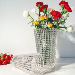 Vases Luxury Vase For Wedding Decoration Tabletop Home Design Decorative Terrarium Glass Vazen Woonkamer Jarrones Para Decor De Boda 230614