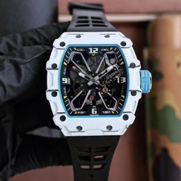 Men's high-quality carbon Fibre watch titanium metal liner sapphire mirror imported mechanical movement perfect process raw materials to create a luxury brand