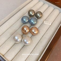 Stud Earrings Bread Pearl Simple Fashion Ear Studs For Adult Women Classic Versatile Jewelry Natural