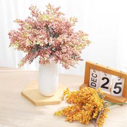 Dried Flowers Beautiful Artificial Foam Wedding Bouquet Accessories Home Christmas High Quality Decoration Living Room Fall Fake Plant