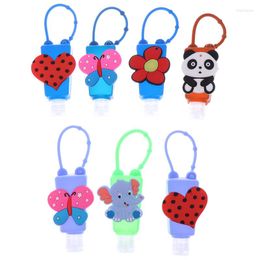 Storage Bottles 1PCS 30ml Cute Silicone Mini Hand Sanitizer Holder Travel Portable Gel Hangable Liquid Dispenser Containers